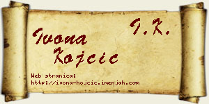 Ivona Kojčić vizit kartica